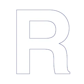 Buchstabe - R