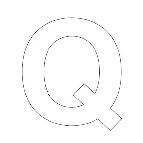 Buchstabe - Q