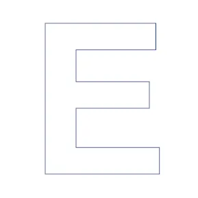 Buchstabe - E
