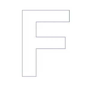 Buchstabe - F
