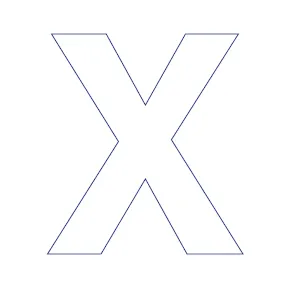 Buchstabe - X