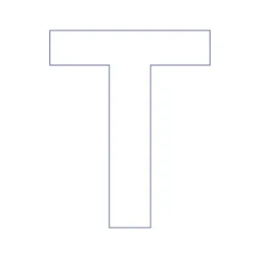 Buchstabe - T