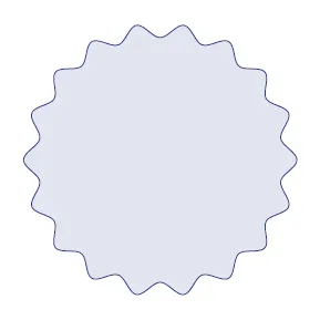 Bierdeckel in Kronkorkenform OHNE RAND
