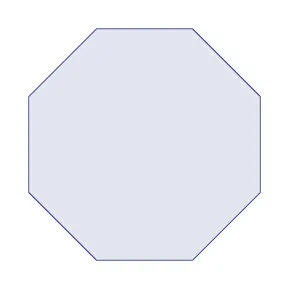 Achteckiger Bierdeckel OHNE RAND