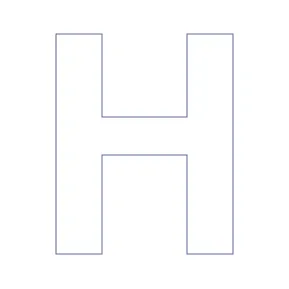 Buchstabe - H