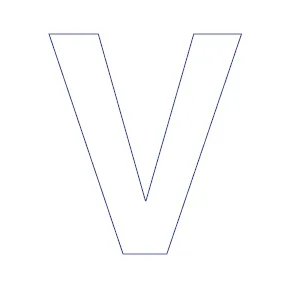 Buchstabe - V