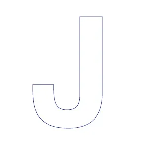 Buchstabe - J