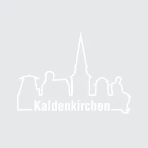Skyline Kaldenkirchen weiße Kontur