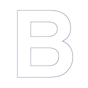 Buchstabe - B