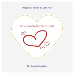 Produkt Bierdeckel in Herzform Motiv 1 Foto